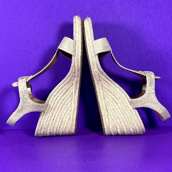 Lucky Brand‎ Millinda T-Strap Espadrille Wedge Sandals Women's Shoe Size 11-NEW - Picture 5 of 8